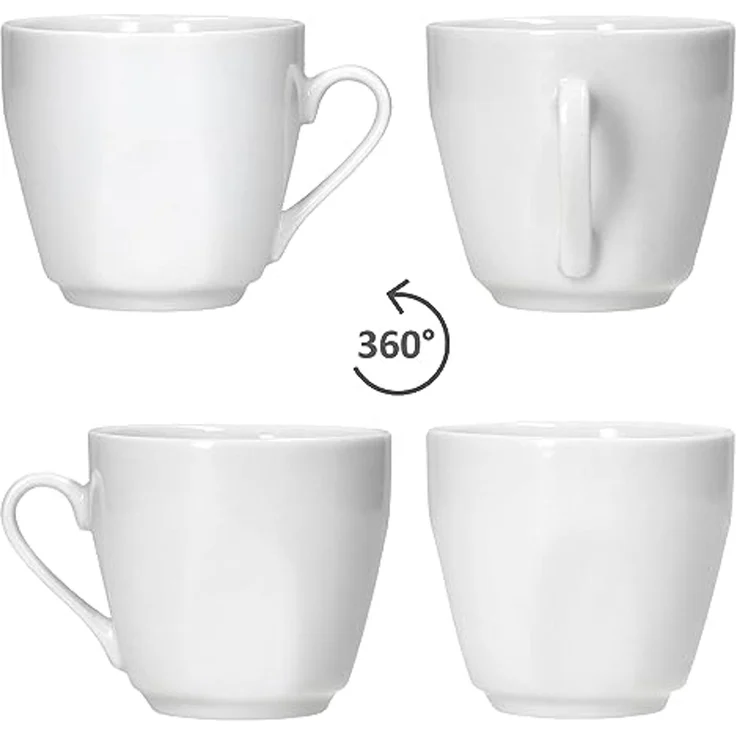 MamboCat Tasse 6er Set Lotta Espressotassen 80ml + Untertassen 6 Personen, Porzellan – Bild 4