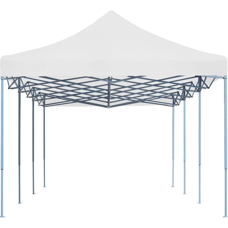 Pop-Up Partyzelt, Gartenzelt Faltbar 3 x 9 m Weiß – Bild 3