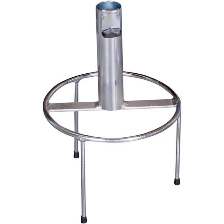 Doppler Sonnenschirmständer, Silber, rostfreies Metall, 20 cm, optimaler Sonnen- & Sichtschutz