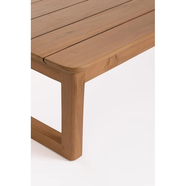 Gartencouchtisch Arova aus Teakholz, modern skandinavisch, braun, rechteckig – Bild 5