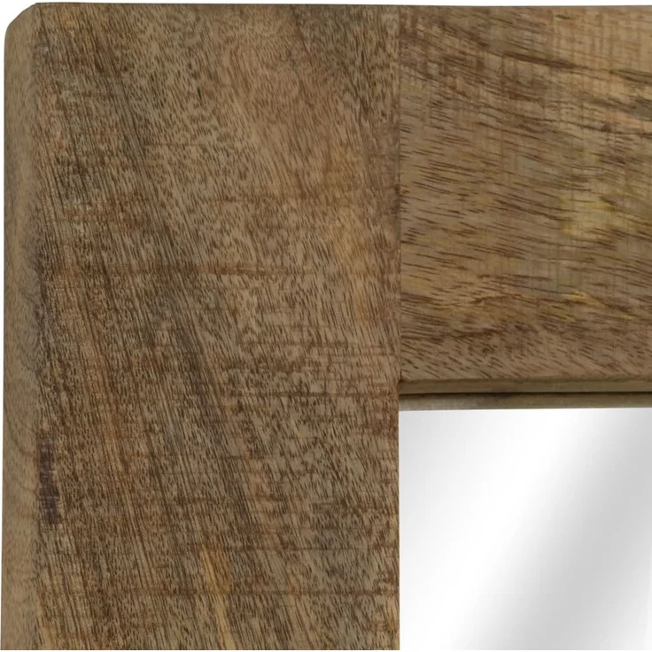 Spiegel, Wandspiegel Mangoholz Massiv 50 x 80 cm – Bild 3