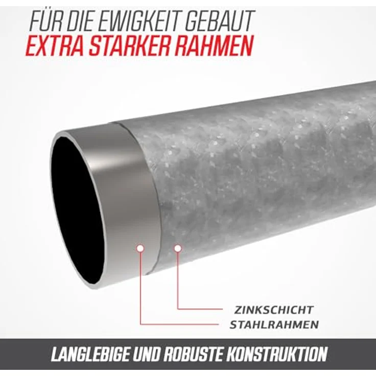 Berg Trampolin Favorit 430 cm, inkl. Sicherheitsnetz Comfort, grün, max. Benutzergewicht 120 kg, wetterbeständig – Bild 4