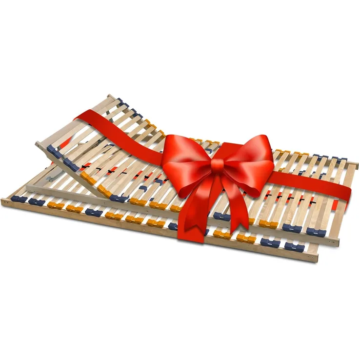 Coemo 2er Set Lattenrost MULTIRA 80x200 cm für Partner 7-Zonen 28 Leisten Kopfteil verstellbar Selbstmontage