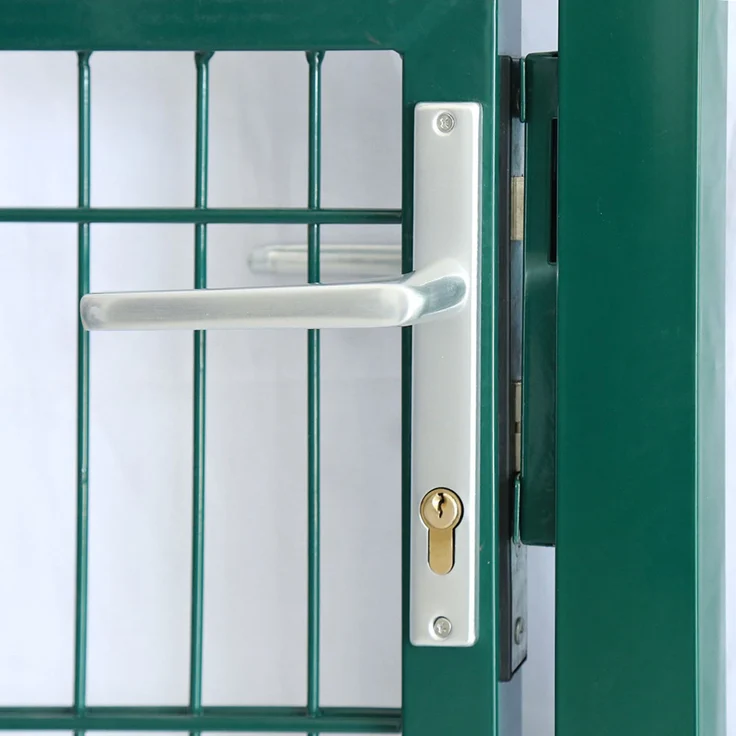 HOME DELUXE Gartentor für Doppelstabmattenzaun PORTARIUS - 200 cm Grün – Bild 2