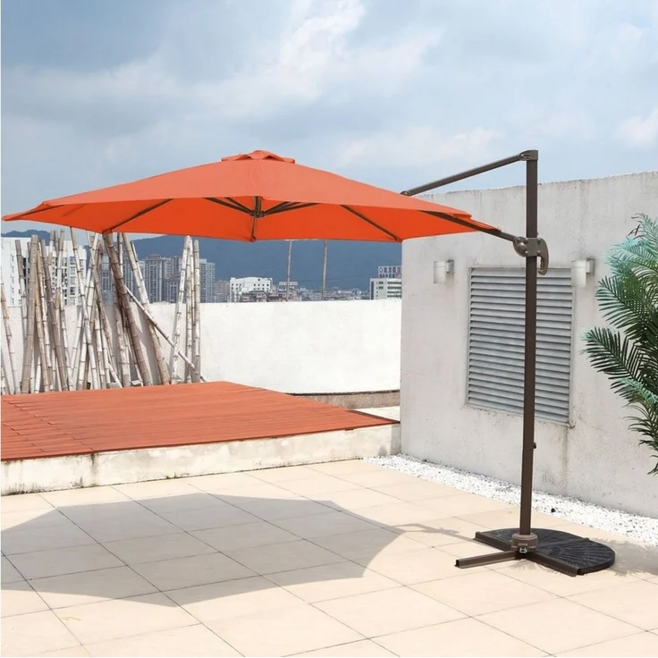 SVITA Ampelschirm Sonnenschirm, LxB: 290,00x290,00 cm, Ampelschirm, stufenlos höhenverstellbar stufenlos neigbar 360° verstellbar – Bild 2