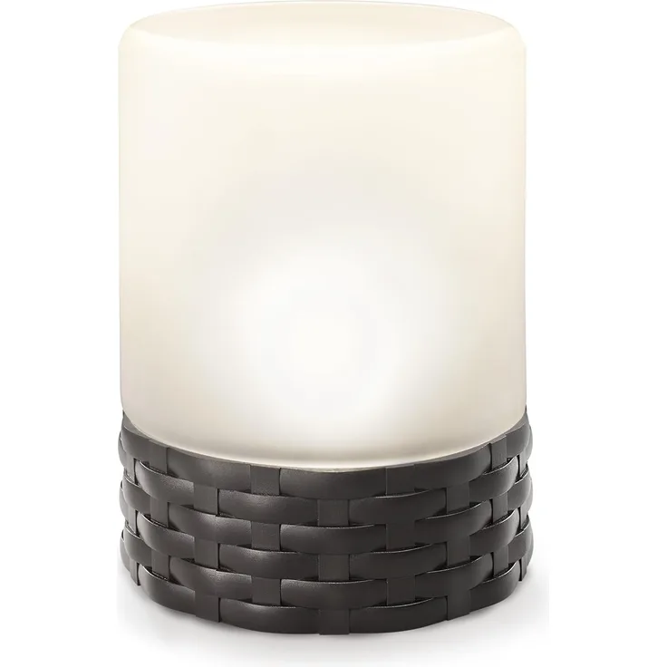 Solarleuchte Rattan Style, LED, Akku, H=15cm, wetterfest