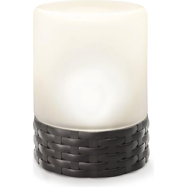 Solarleuchte Rattan Style, LED, Akku, H=15cm, wetterfest – Bild 1