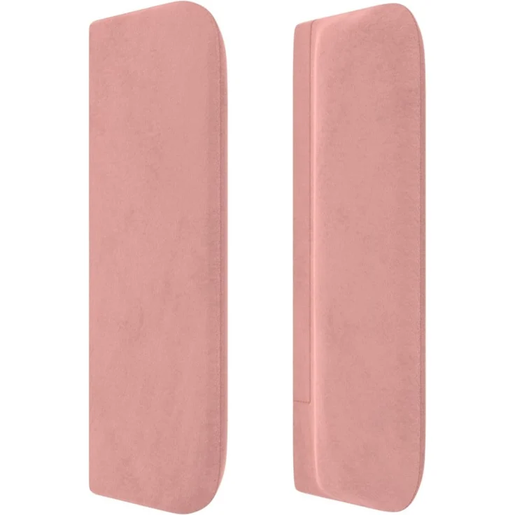 vidaXL Kopfteil mit Ohren Rosa 147 x 16 x 78/88 cm Samt 3119255 – Bild 4