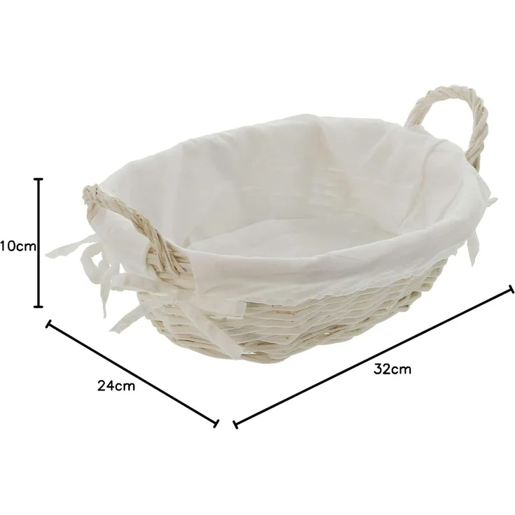 Füllkörbchen oval Schale Korb Brötchen Obstkorb Weidekorb Aufbewahrung – Bild 5