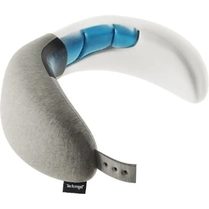 Technogel Reisekissen 2-in-1 Nackenstütze und Lumbalkissen kombiniert, 68 x 14 x 8 cm