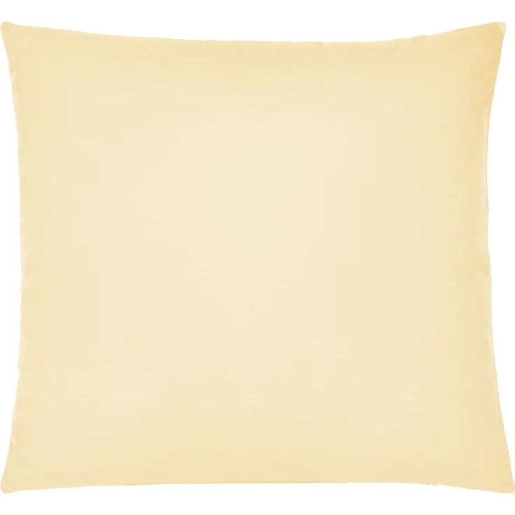 biberna Feinjersey-Kissenbezug, 2-teilig, gelb, 40x40 cm – Bild 1