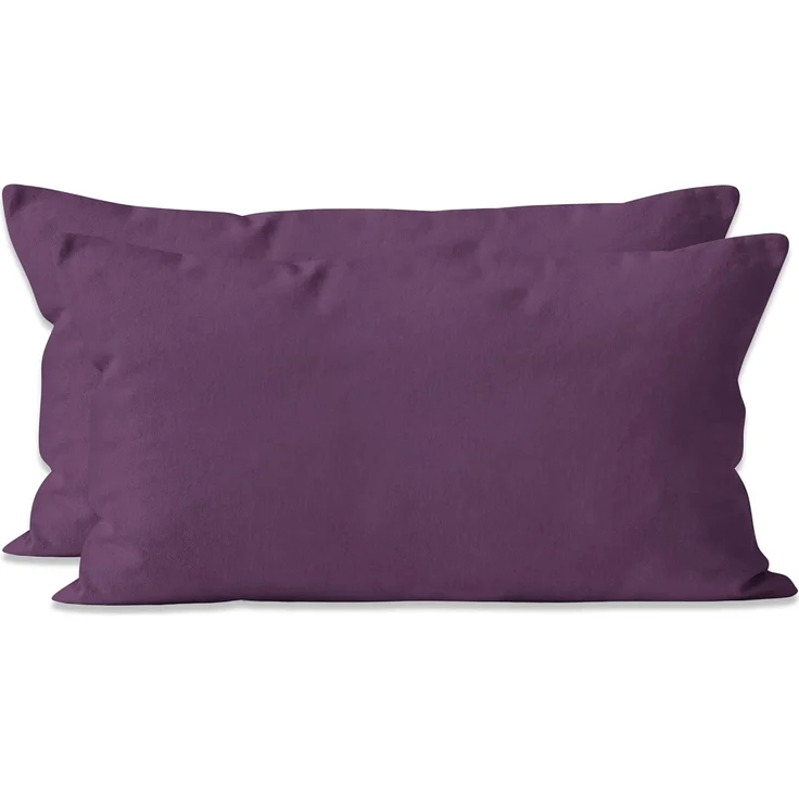 Hometex Premium Textiles Kissenbezug 2-er Set Kissenbezug Mikrofaser, Doppelpack Kissenhüllen ca. 95 g/m², Dekorative Dekokissen Sofakissen Lendenkissen Wurfkissenbezug mit Reißverschluss – Bild 4