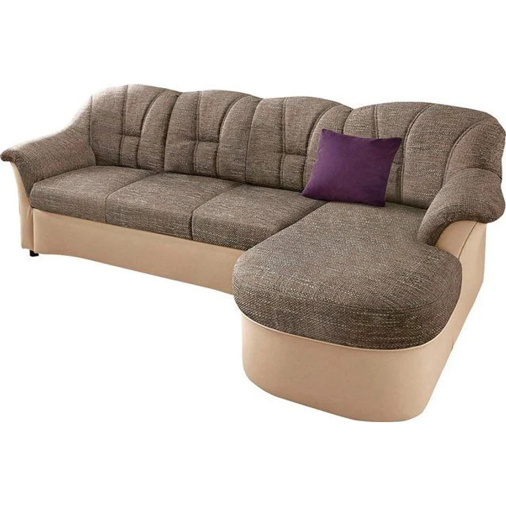 DOMO collection Ecksofa Flores Schlafsofa, B/T/H: 233/142/86 cm, L-Form, wahlweise mit Bettfunktion, wahlweise mit Federkern, auch in Leder – Bild 4