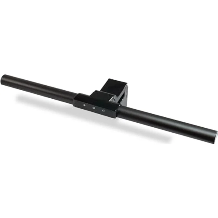 FeinTech LTL00700 LED Monitor Lampe USB, Platzsparende Aluminium Schreibtischlampe mit dimmbarem Licht und einstellbarer Farbtemperatur, neigbar, schwarz – Bild 1