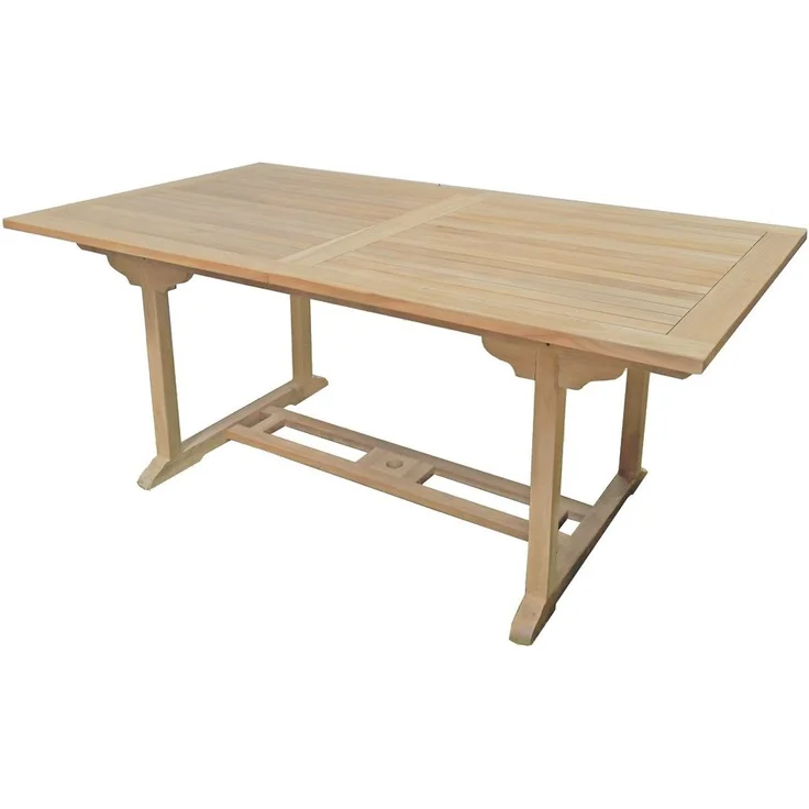Garten-Sitzgruppe MAGNUS 7-tlg. - Teak, Teakbraun | Gartenmöbel-Set Gartengarnitur Garten-Essgruppe mit Stühlen und Esstisch – Bild 2