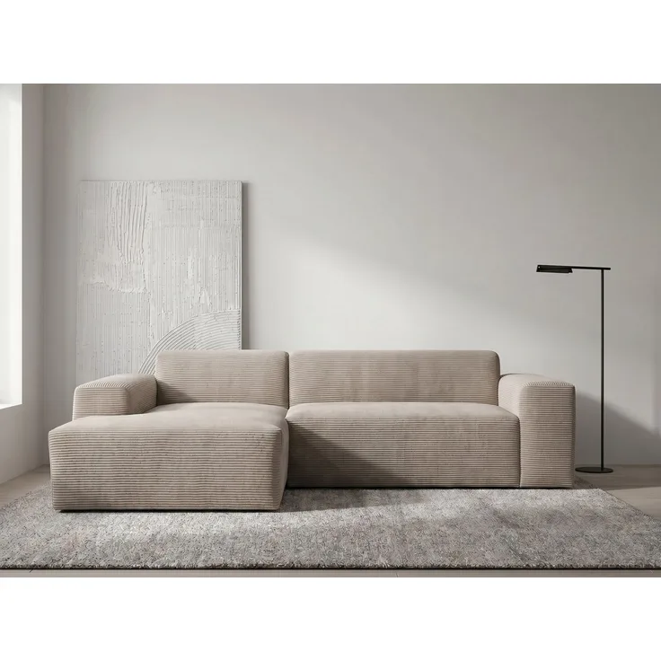 WERK2 Ecksofa Zeus-L, Curvy Trend Ecksofa mit urbaner Optik