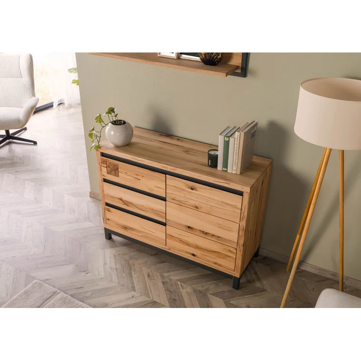 Sideboard Kernbuche 120x45x85 natur geölt VILLANDERS #110 – Bild 2
