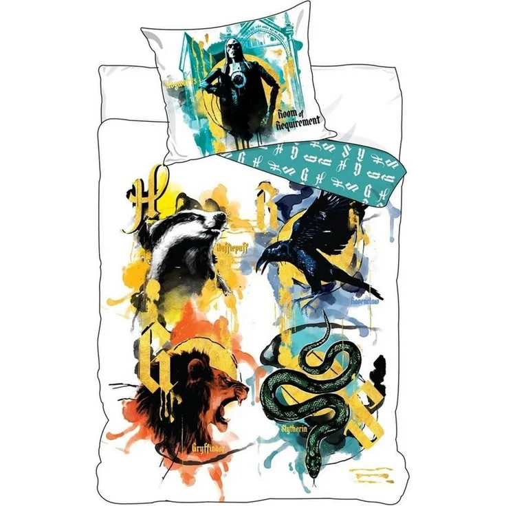 Carbotex Bettwäsche Harry Potter - Hogwarts - 2 x Bettwäsche im Doppelpack, 135x200 80x80, Baumwolle, 100% Baumwolle – Bild 4