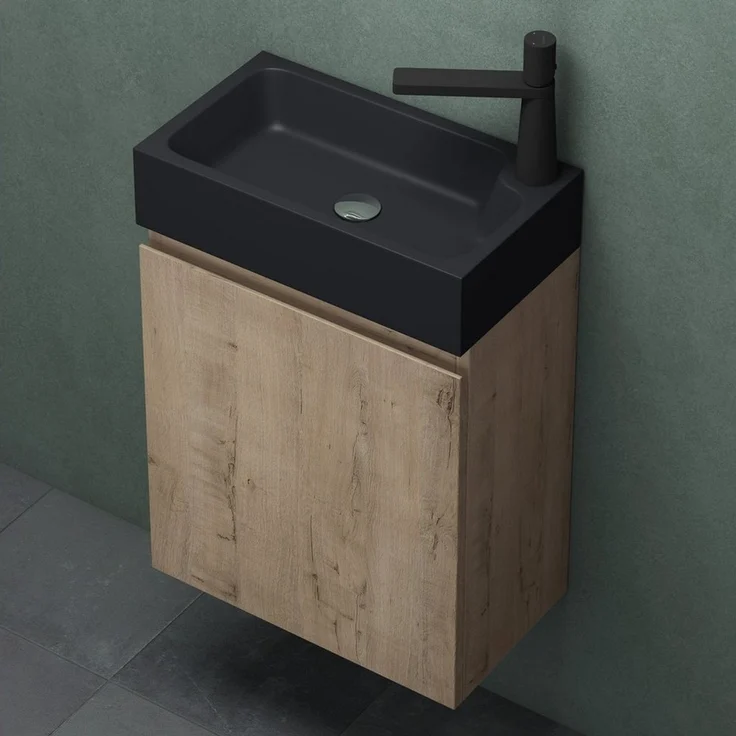 Mai & Mai Badmöbel-Set Gäste Wc Waschbeckenunterschrank Waschtisch mit Unterschrank P02 – Bild 2