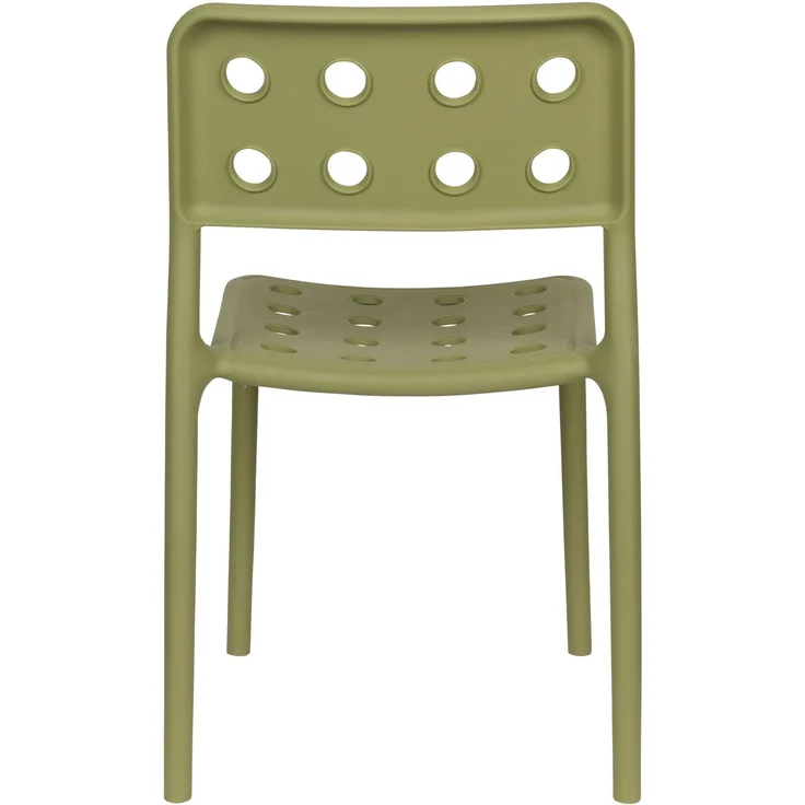 Gartenstuhl Serra im 4er-Set, Grün aus Kunststoff für Balkon 45,5x53x80 cm – Bild 8