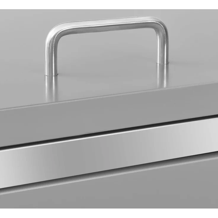 vidaXL Mülltonnenbox für 1 Tonne 69x77,5x112,5 cm Edelstahl 149558 – Bild 2
