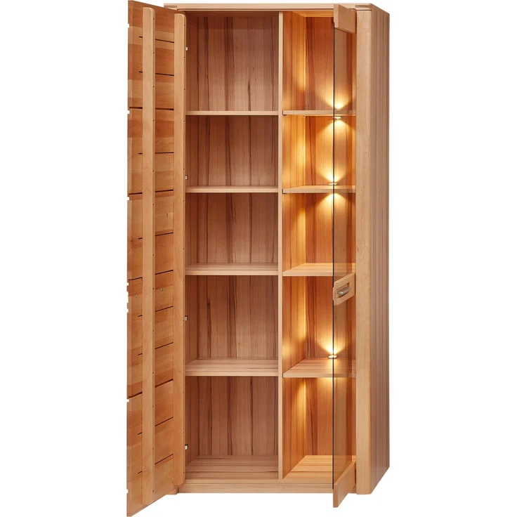 Wohnwand NATURE ONE FF80 - 4-teilig - Front Kernbuche Massivholz – Bild 5