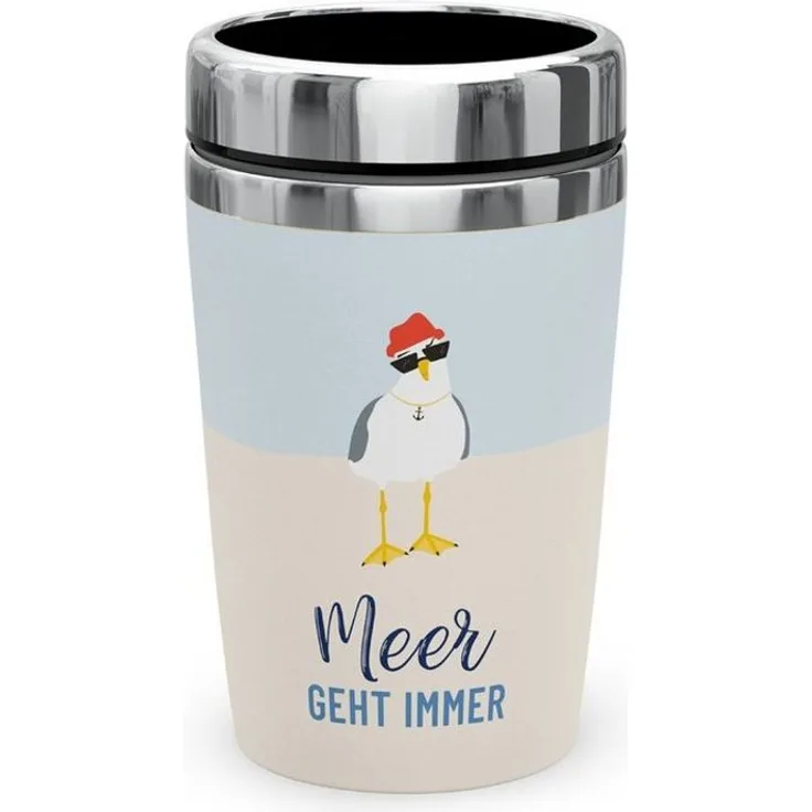 Thermobecher Isolierbecher Thermo Kaffeebecher To Go 240ml la vida MEERFREUNDE Möwe 388851