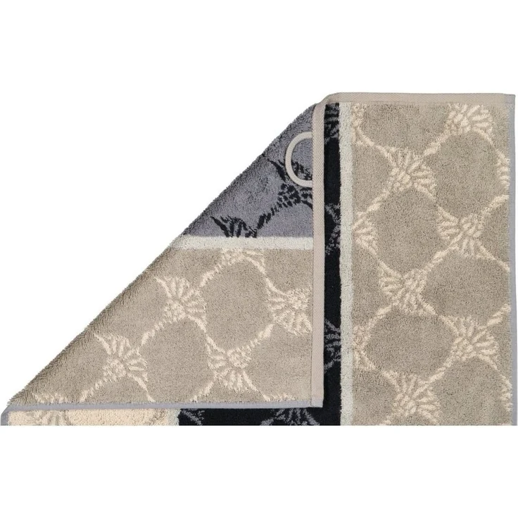 JOOP! Handtuch Cornflower Stripes Frottierkollektion - Walkfrottier Grau 50x100cm – Bild 4