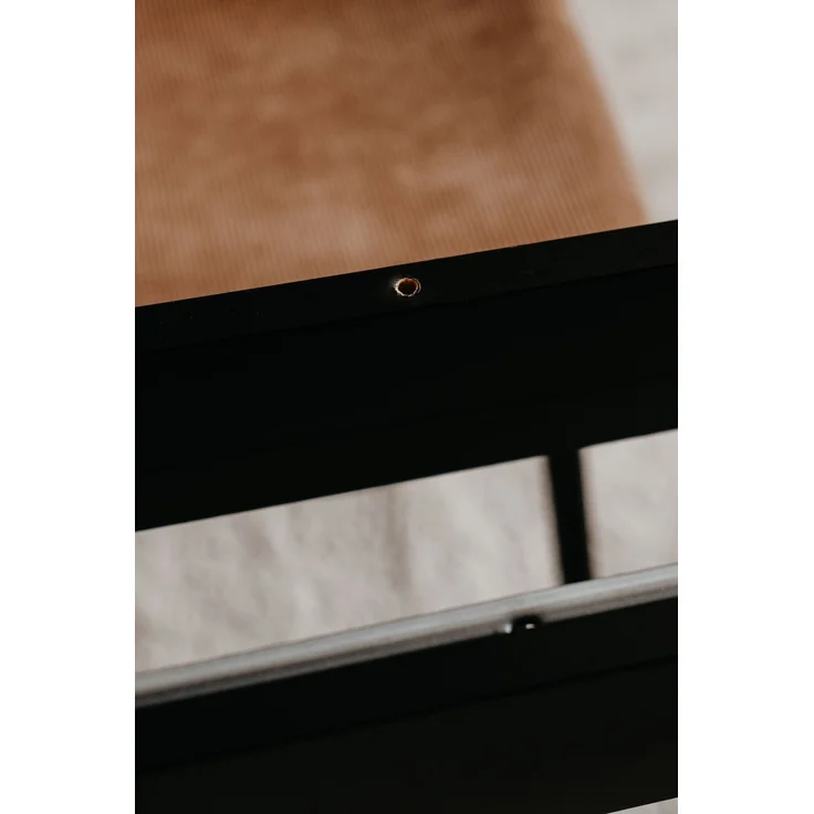 Esstisch >Coburg< in Artisan Oak / schwarz - 100x76x100cm (BxHxT) – Bild 7