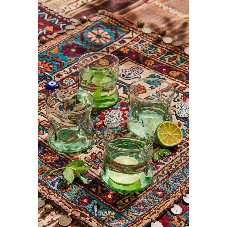 Hermia Concept 'PB-420224-Y' Gläser-Set (4-teilig), Transparent, 8,5 x 8,5 x 8,6 cm, 340 ml – Bild 1