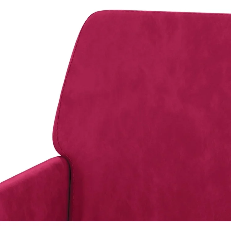 Sessel wohnzimmer, Relaxsessel, Fernsehsessel Weinrot 62x79x79 cm Samt – Bild 6
