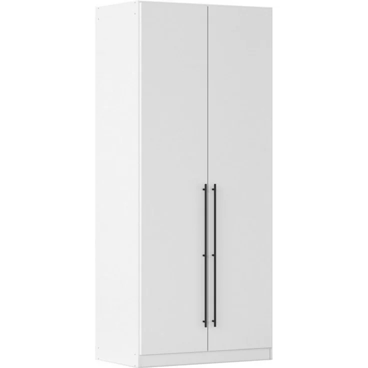 rauch Kleiderschrank Drehtürenschrank Schrank Garderobe Wäscheschrank Schlafzimmer AVOLA (3 verschiedene Ausstattungen BASIC/CLASSIC/PREMIUM (inkl. SOFT-CLOSE) mit hochwertigen Stangengriffen in Schwarz aus Metall MADE IN GERMANY – Bild 3