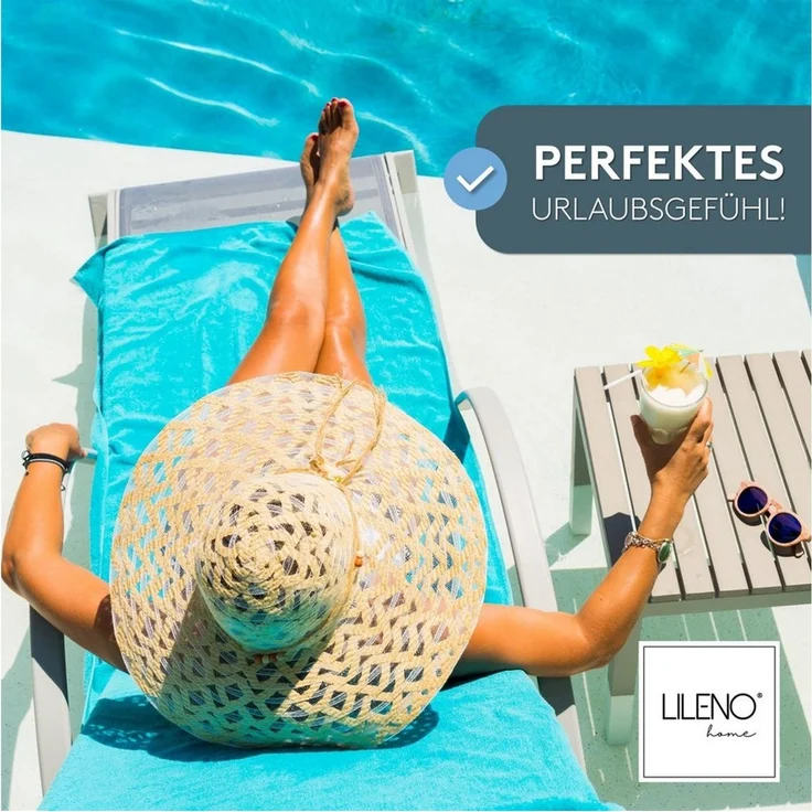 LILENO HOME Liegenauflage perfekt für Strandliege, Sonnenliege Auflage, Gartenliege Auflage, (1er Set), 1er Set Polster Auflage für Rollliegen in Braun, Sitzpolster waschbar – Bild 3
