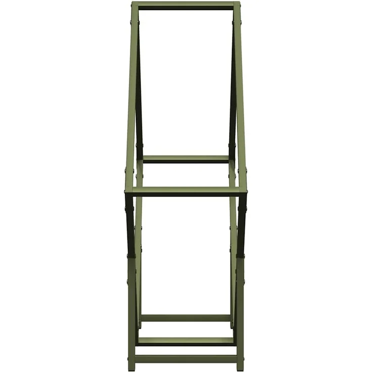vidaXL Brennholzregal Olivgrün 80x25x80 cm Kaltgewalzter Stahl 864286 – Bild 5