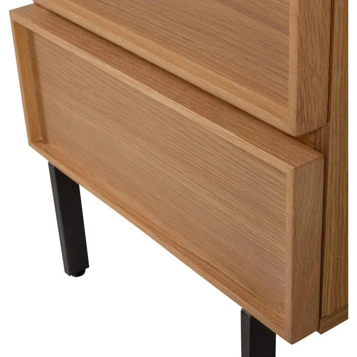Nachttisch Tours Melamin/MDF, modern mit 2 Schubladen, natur, viel Stauraum für Dein Schlafzimmer – Bild 8