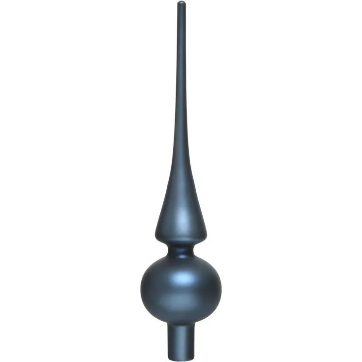 Kaemingk Christbaumspitze, Christbaumspitze Glas 26cm nachtblau matt