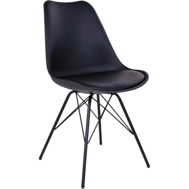 2er-Set Designerstuhl 'OLAV' in schwarz