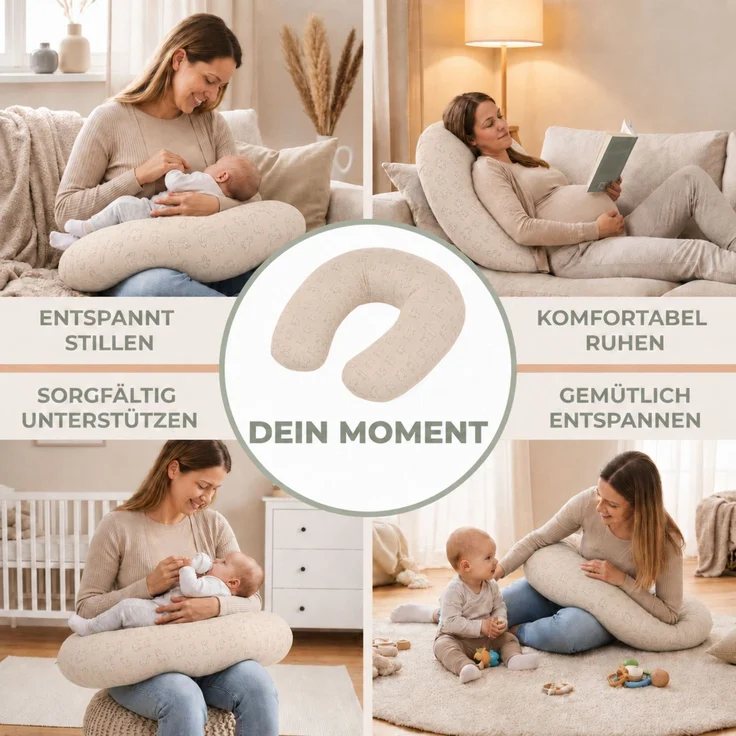 Fillikid Stillkissen Stillkissen EPS Mikroperlen 190 cm Exklusiv – Bild 3