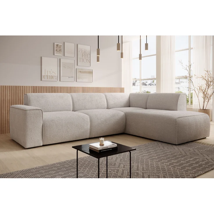 AX LIVING Couch Sofa L Form Didim L Creme – 292 cm stilvoll & bequem R – Bild 1