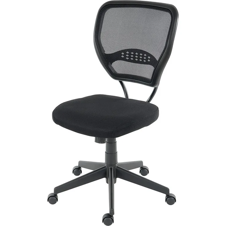 MCW Profi-Bürostuhl, Schwarz, Textil, ergonomisch und bis 150 kg belastbar, höhenverstellbar mit Wipptechnik, 72x110x60 cm