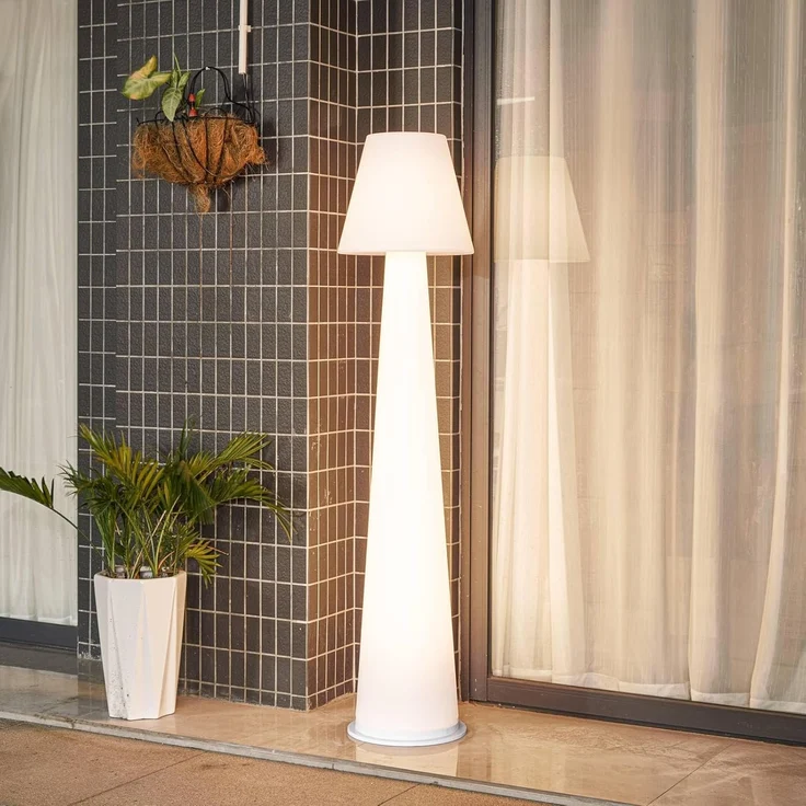 Lucande Außen-Stehlampe Gauri, Enthalten, 1 x 7 W LED, warmweiß – Bild 3