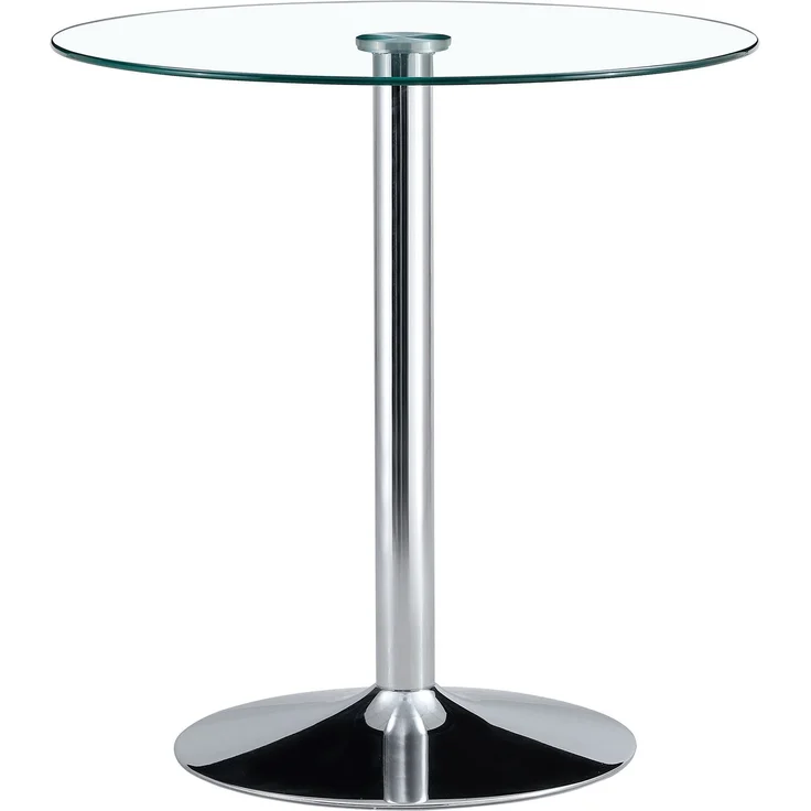 Bartischgruppe mit Glastisch H 92 x T 89 x B 89 cm, transparent und höhenverstellbar, mit 2 Barhockern – Bild 6