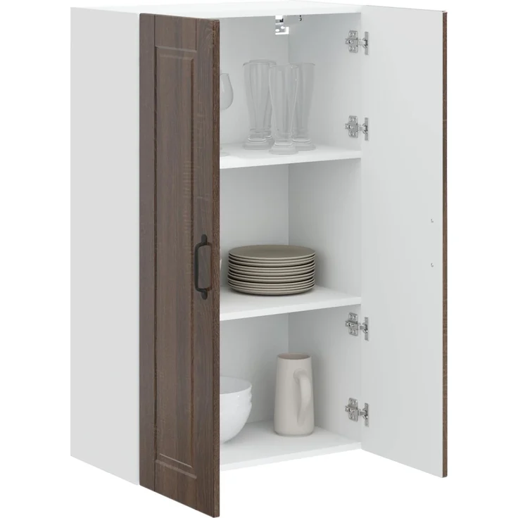 vidaXL Wandschrank PORTO Braun Eichen-Optik 60 x 31 x 100 cm 885492 – Bild 3