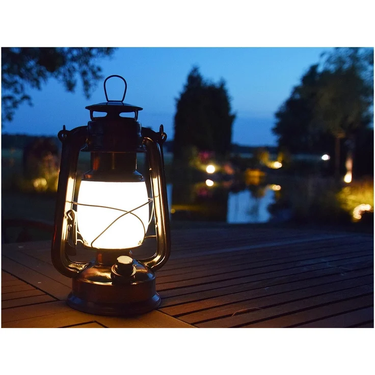 LED Camping Laterne "CT-CL Copper"ØxH 12x23,5cm, 4x AA, warmweiß, dimmbar – Bild 4