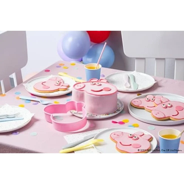 Dr. Oetker - Maxi Ausstecher Füllrahmen Peppa Pig 16x16x4cm Schwein Pink 2953 – Bild 3