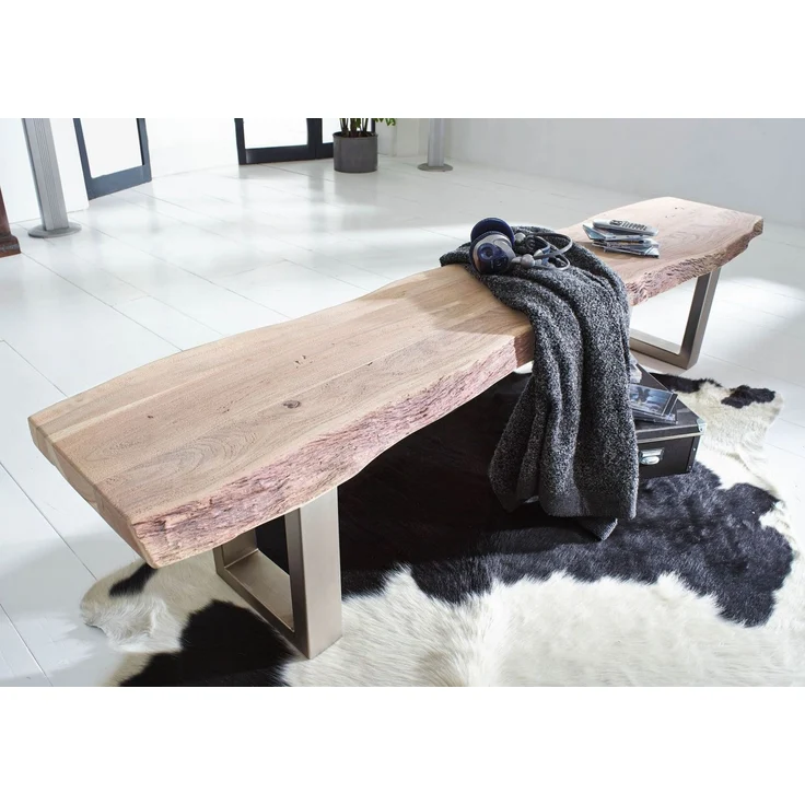 Baumbank Akazie 195 x 38 x 45 Natural Stone lackiert FREEFORM #134 – Bild 3