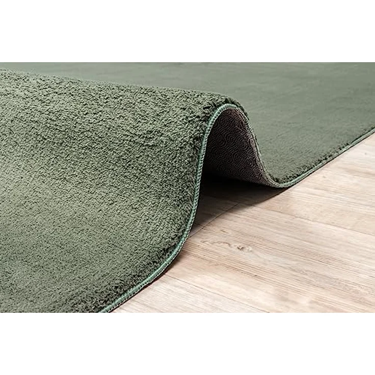 the carpet Relax kuscheliger Kurzflor Teppich, Anti-Rutsch Unterseite, Waschbar bis 30 Grad, Super Soft, Felloptik, Forest, 120x160 cm – Bild 8