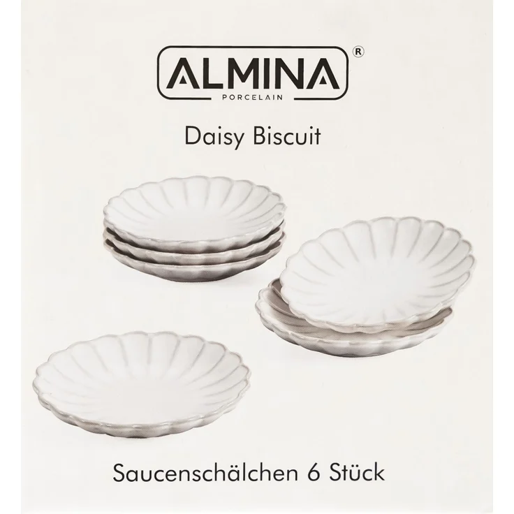 Bloomy 6-tlg. Saucenschalen, kleine Servierteller aus Porzellan - 11 x 2 cm – Bild 5