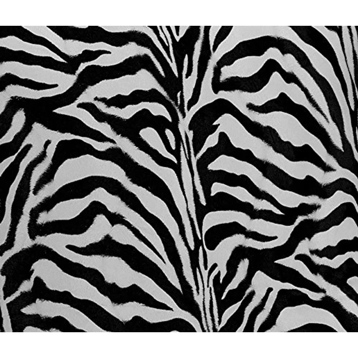 Supellex Sofia Ohrensessel mit Hocker | Design Tierfellimitat Zebra – Bild 5