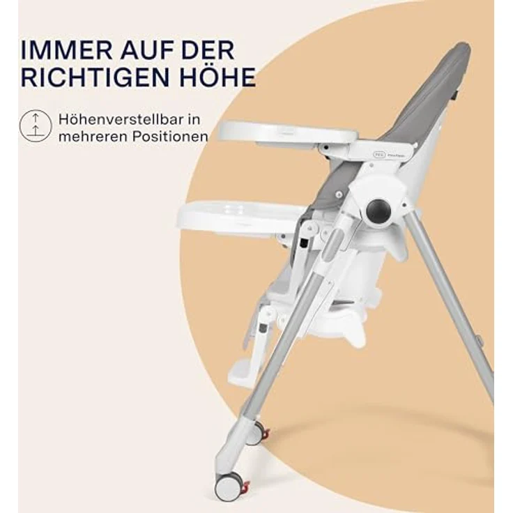 Peg Perego 'Prima Pappa Follow Me' Hochstuhl Ice (Lederimitat) – Bild 5